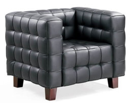 Show details for Josef Hoffmann cube chair (1910) Picture of Josef Hoffmann cube chair (1910)